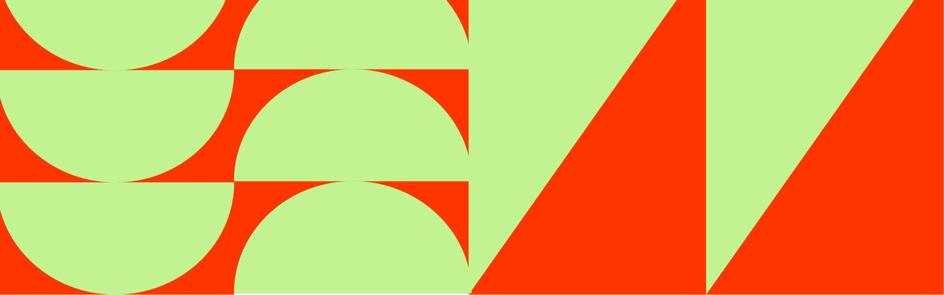 green and orange graphic