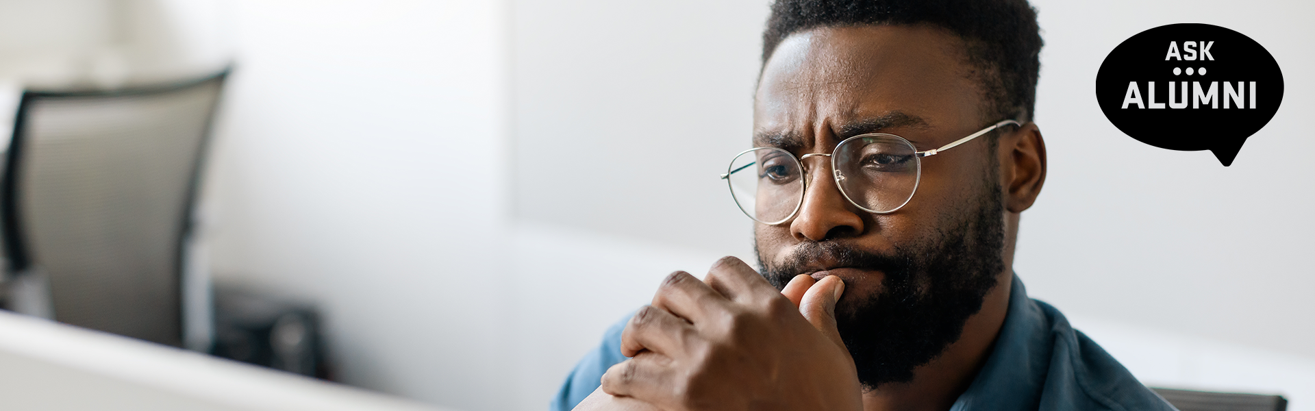 Man looking at computer