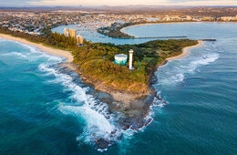 Peninsula seen from the air