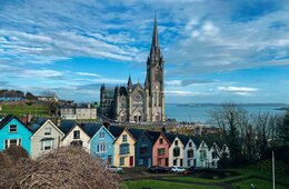 Tall church spire