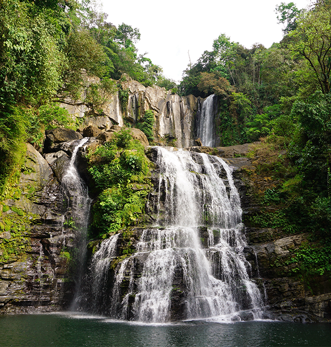 Costa Rica and Panama Canal waterfall
