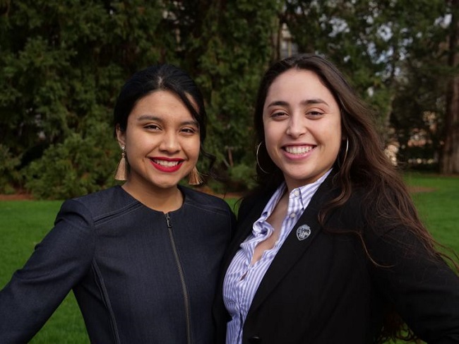 President Isabel Núñez Pérez, ’21, and Vice President Metzin Rodriguez, ’21
