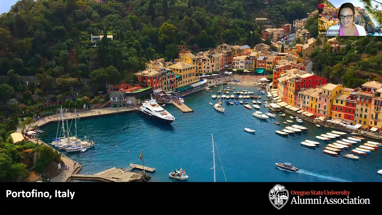 "Portofino, Italy" wine tasting tour view of a port with boats and light blue water