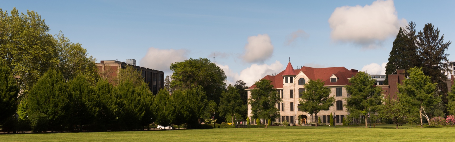 Landscape image showing Furman Hall.